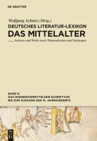 Deutsches Literatur-Lexikon Das Mittelalter.