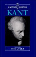 The Cambridge companion to Kant /
