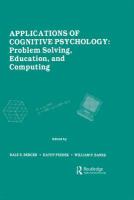 Applications of cognitive psychology : problem solving, education, and computing /