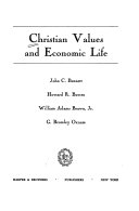 Christian values and economic life
