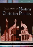Encyclopedia of modern Christian politics /