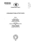 Archaeological geology of North America /