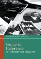 Guide to reference in genealogy and biography /