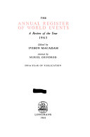 The Annual register of world events.