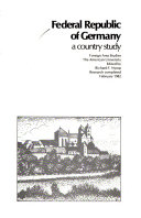 Federal Republic of Germany : a country study /