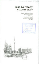 East Germany : a country study /