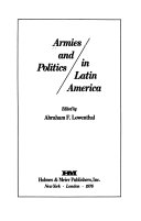 Armies and politics in Latin America /