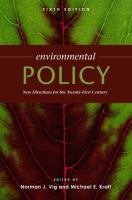 Environmental policy : new directions for the twenty-first century /