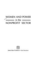 Women and power in the nonprofit sector /