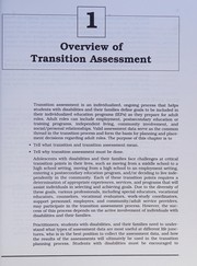 Assess for success : handbook on transition assessment /