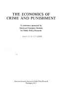 The economics of crime and punishment;