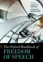 The Oxford handbook of freedom of speech /