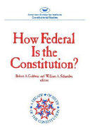 How federal is the Constitution? /