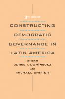 Constructing democratic governance in Latin America /
