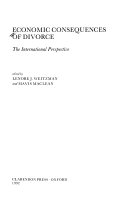 Economic consequences of divorce : the international perspective /