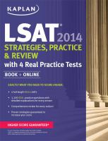 LSAT 2014 strategies, practice, and review