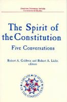 The Spirit of the Constitution : five conversations /
