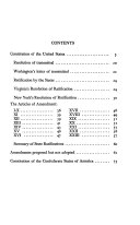 The Constitution of the United States of America : with a summary of the actions by the States in ratification of the provisions thereof.  To which is appended, for its historical interest, the Constitution of the Confederate States of America /