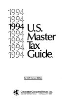 United States master tax guide.