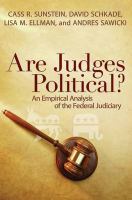 Are judges political? : an empirical analysis of the federal judiciary /