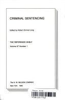 Criminal sentencing /