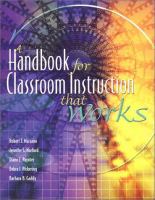 A handbook for classroom instruction that works /