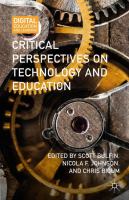 Critical perspectives on technology and education /