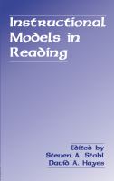 Instructional models in reading /