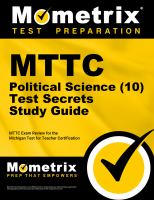 MTTC political science (10) test secrets study guide : your key to exam success.