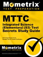 MTTC integrated science (elementary) (93) test secrets study guide : your key to exam success.
