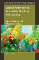 Critical reflection on research in teaching and learning /