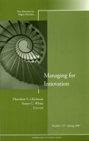 Managing for innovation /
