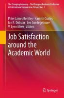 Job satisfaction around the academic world  /
