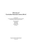 Directory of curriculum materials centers, 6th ed. /