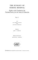 The ecology of school renewal /