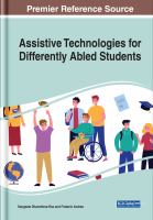 Assistive technologies for differently abled students /