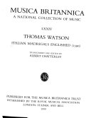 Italian madrigals Englished : 1590 /