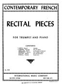 Contemporary French recital pieces for trumpet and piano.