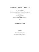 French opera libretti /