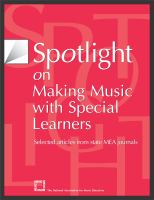 Spotlight on making music with special learners.