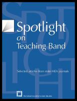 Spotlight on teaching band.