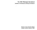 The ... Pittsburgh ... International Exhibition of Contemporary Painting and Sculpture : [catalog].