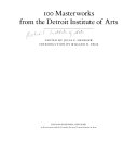 100 masterworks from the Detroit Institute of Arts /