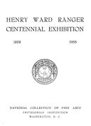 Henry Ward Ranger centennial exhibition, 1858-1958.