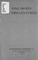 Fine prints of two centuries : [exhibition], March 12th to April 6th, 1929 /