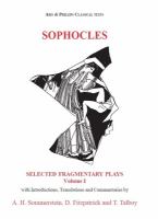 Sophocles : selected fragmentary plays /