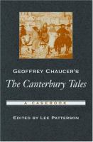 Geoffrey Chaucer's The Canterbury tales : a casebook /