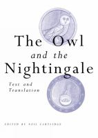 The owl and the nightingale : text and translation /