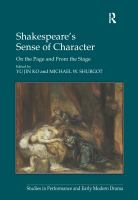 Shakespeare's sense of character : on the page and from the stage /