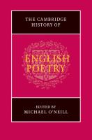 The Cambridge history of English poetry /